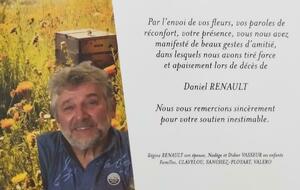 Remerciements de la famille RENAULT