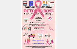 OCTOBRE ROSE à SIGEAN samedi 18 octobre 2025